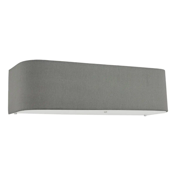 Podłużna lampa ścienna Ronda RON0939 do jadalni tkaninowa szara