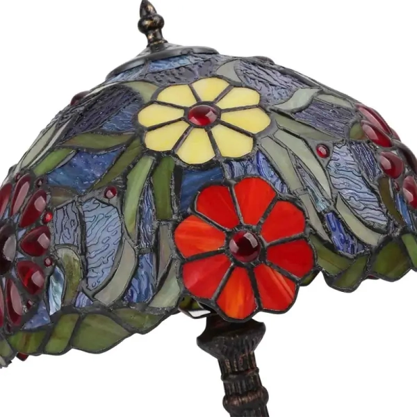 Witrażowa lampa stołowa Capolavoro ABR-LS-CAPO1 szklana kolorowa