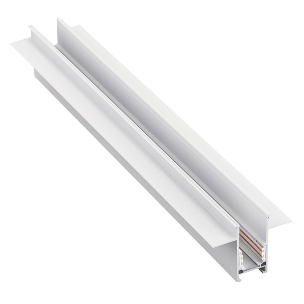 Wpustowa szyna z zaślepkami Track Magnetic 52 Gips2 AZ4649 1.5m biała