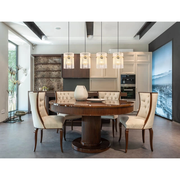 Wielopunktowy żyrandol GORLEY 15698-4HM glamour złoty