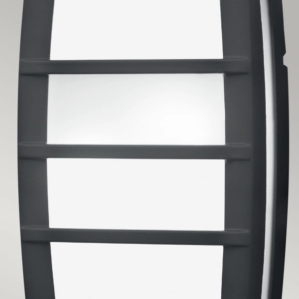 Minimalistyczny kinkiet ogrodowy SVEN-1W Elstead IP54 ramka grafit