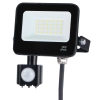 Ledowa lampa ogrodowa EKN1625 LED 20W 4000K PIR IP65 czarny