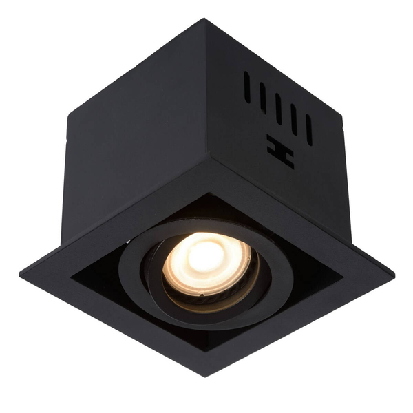 Kwadratowa lampa sufitowa CHIMNEY 09926/01/30 metalowa czarna