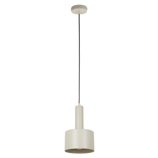 Zwisająca lampa do sypialni Vitrum 41106 walec okrągła beżowy