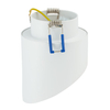 Okrągła lampa sufitowa tuba Hvar 10488 Nowodvorski podtynkowa biała