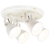 Regulowana LAMPA sufitowa VIVIENNE 5969 Rabalux metalowa OPRAWA industrialna reflektorki retro białe
