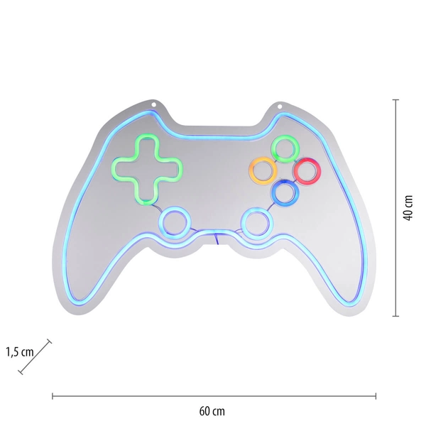 Naścienna lampa NEON-GAMER 85022-70 Just Light LED 6,5W kontroler kolorowy