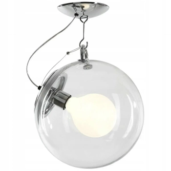 Przysufitowa lampa Edison AZ0931 do kuchni przezroczysty chrom