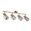Jadalniana lampa sufitowa Sardo SPL-5581-4-BRO-SG Italux szary mosiądz