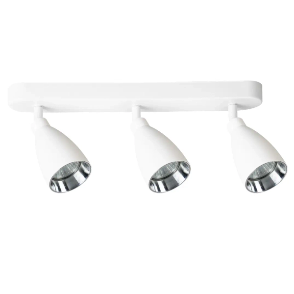 Potrójny sufitowy plafon Campana LP-3103/3WS WH regulowany biały