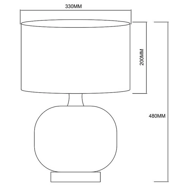 Ceramiczna lampka stołowa Tamiza LP-1515/1T small white do salonu biała