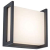 Ścienna LAMPA kinkiet QUBO 5195401118 Lutec kwadratowa OPRAWA metalowa LED 8W 3000K kostka outdoor IP54 szara