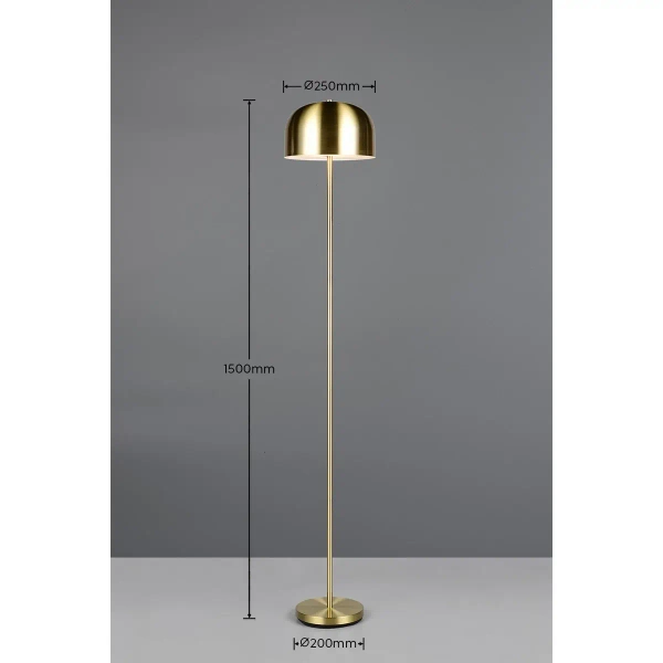 Dotykowa lampa podłogowa JEFF R49151108 LED 2,5W 3000K mosiądz