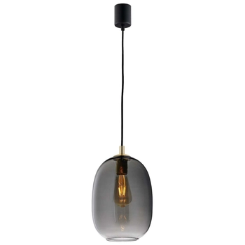 Skandynawska LAMPA wisząca ONYX 10891108 Kaspa loftowa OPRAWA szklany ZWIS hygge złoty grafitowy czarny