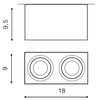 Lampa sufitowa Brant AZ2826 salonowa downlight metalowa biała