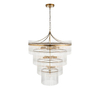 Wisząca lampa na łańcuchu Marietta 112576 do salonu mosiądz
