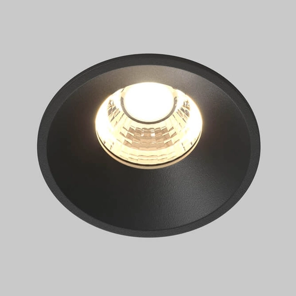 Sufitowa lampa Round DL058-7W3K-B Maytoni LED 7W 3000K do gabinetu czarna