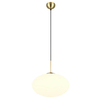 Zwis lampa salonowa FOMENTO 363190108 Trio pojedyncza bubble złoty biały