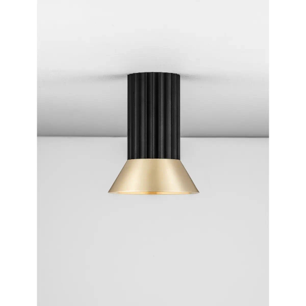 Sufitowa lampa do kuchni MARENZO LE45601 metalowa czarna złota