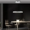 Lampa wisząca PUREE-LOOP srebrna pierścieniowa LED 53W 2700-5000K ring zmienna barwa 2551-95