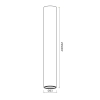 Natynkowa lampa sufitowa GENESIS ML0390 tubka metalowa czarna