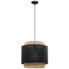 Ażurowa lampa wisząca Boho 6542 TK Lighting ratanowa brązowa czarna