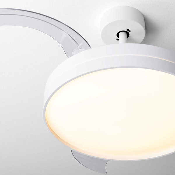 Sufitowy lampowentylator z pilotem CARANAVI LE44970 LED 36W 3000-6500K biały