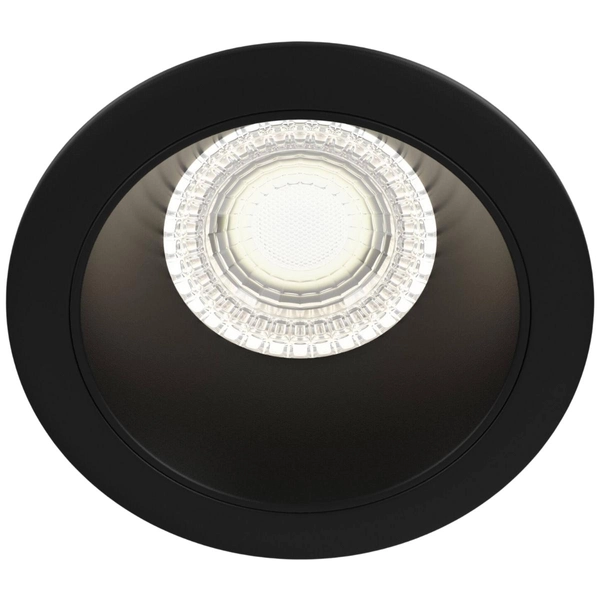 Sufitowe oczko wpuszczane Share DL053-01B okrągła czarna