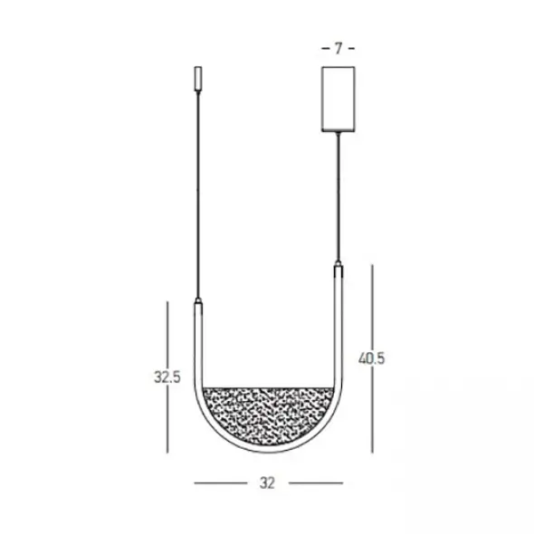 Wisząca lampa szklana 23167 LED 20W 3000-4000K do jadalni złoty
