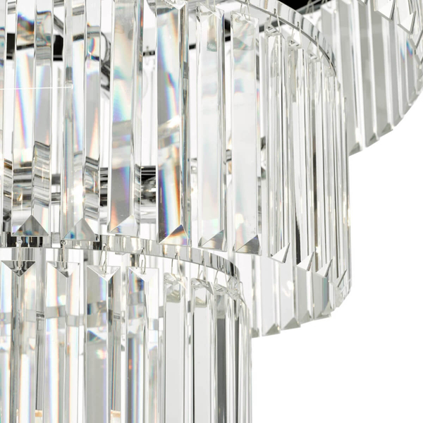 Pałacowa lampa wisząca Angel ANG0808 Dar Lighting kryształ chrom przezroczysta