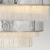 Lampa wisząca glamour QN-REVERIE-12P-CPG kryształ szara złota