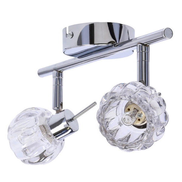 Regulowana lampa sufitowa Bombola 92-70296 kryształ chrom przezroczysta