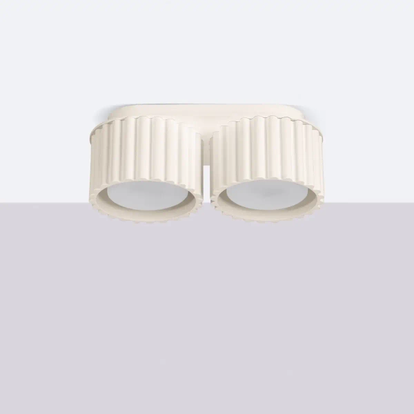 Podwójna lampa sufitowa AURA SL.1793 tubki do jadalni beżowe