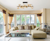 Przysufitowa lampa Riha 56135-9D bubbles czarna bursztynowa