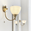 Lampa ścienna Alton 1805-1AN Endon kielich szklany nad stół mosiądz