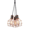 Salonowa lampa wisząca Carron AZ1660 Azzardo kaskada druciaki miedź