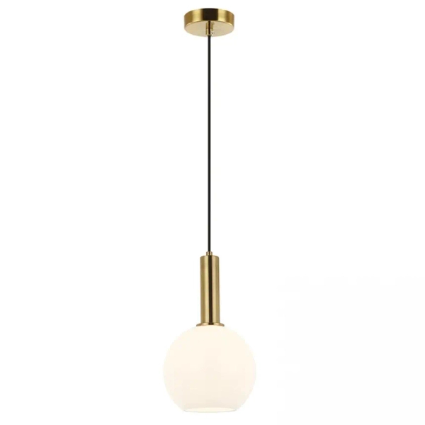 Wisząca lampa kulista 22071 zwis kula do sypialni złoty biały