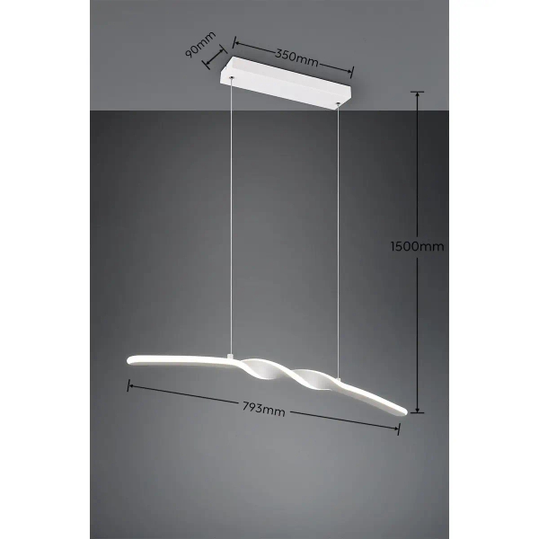 Lampa wisząca GINKO R35791131 LED 18W 4000K salonowa biały