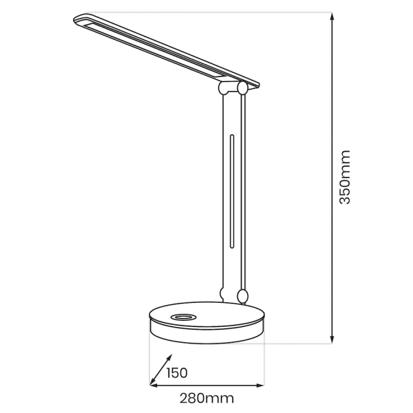 Regulowana lampka biurkowa BRUNO ML1629 LED 5W 3000-6000K RGB biała