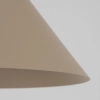 Modernistyczna wisząca lampa CONO S 10619 stożek metalowy beżowy