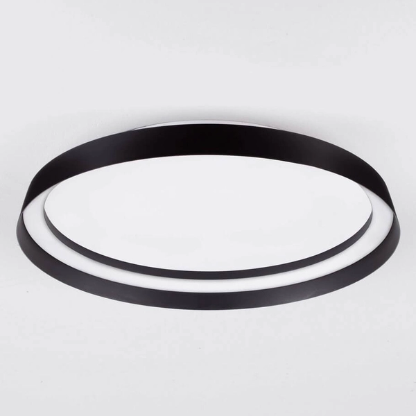 Okrągły plafon ściemnialny BATALLAS LE44650 LED 38W 2700-4000K czarny