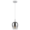 Szklana LAMPA wisząca PETUNIA 5252 Rabalux skandynawski zwis loftowy do salonu chrom