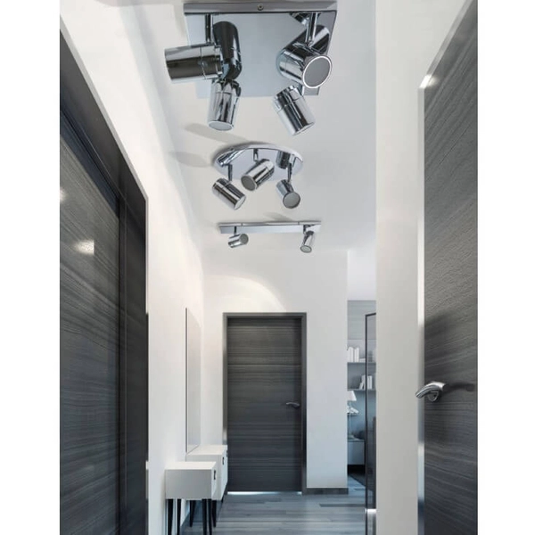 Natynkowa lampa sufitowa Noemie chromowana do łazienki