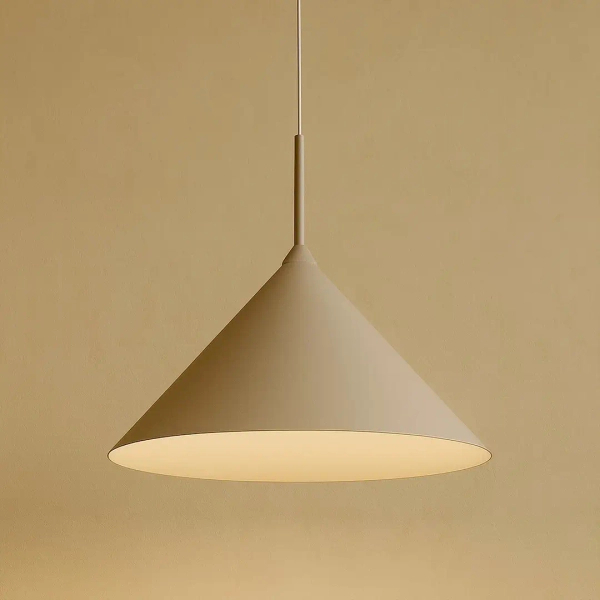 Lampa wisząca do jadalni Capital MLP2470 stożek regulowana beżowy