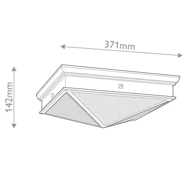 Loftowa lampa sufitowa Cairo QN-CAIRO-FM-UBZ-CR kwadratowa czarny