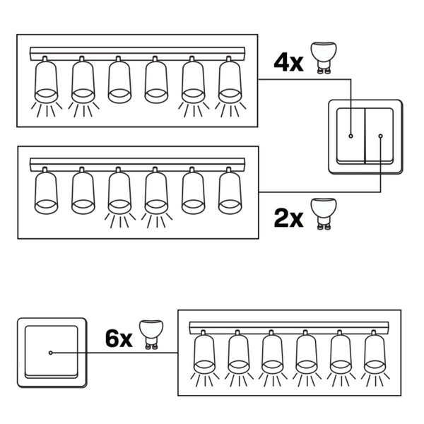 Lampa sufitowa do salonu BAMBOO 324627 z regulacją czarny srebrny