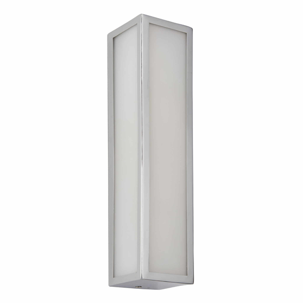 Prostokątny kinkiet Newham 96137 Endon metal szkło IP44 przezroczysty chrom