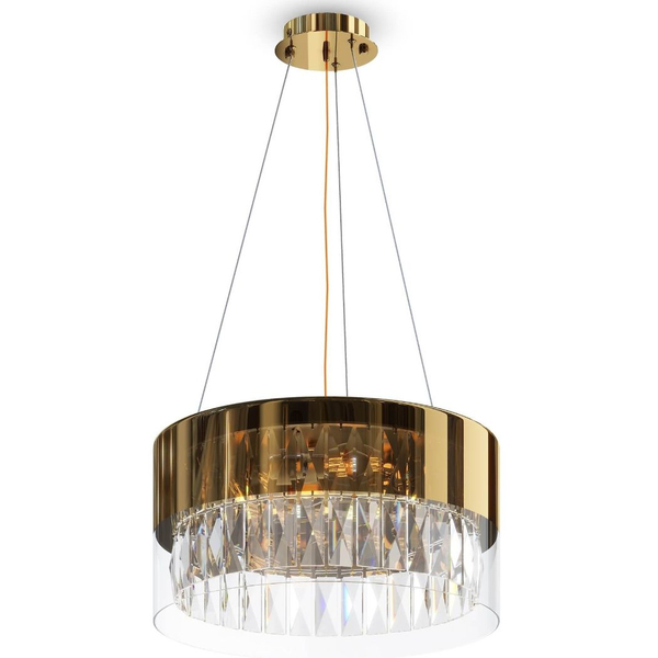 Wisząca lampa glamour Wonderland MOD313PL-04G crystal złota