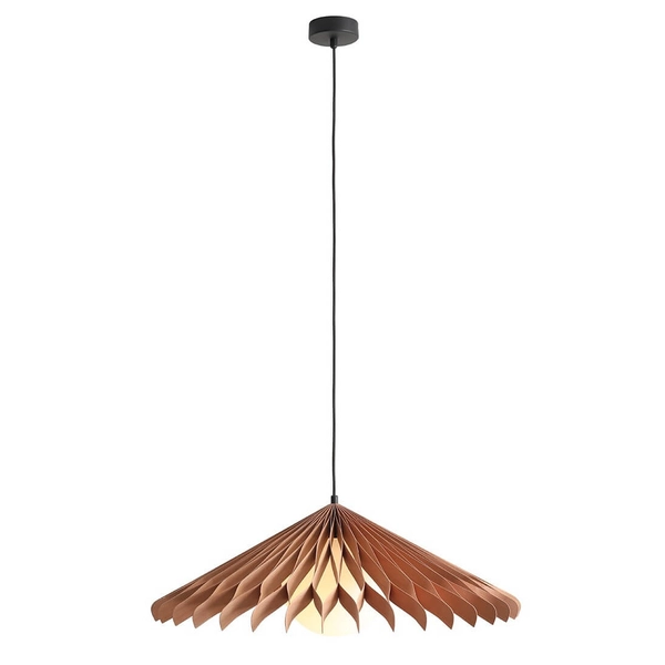 Wisząca lampa skandynawska do salonu SUN 1140G_XL Aldex drewniany