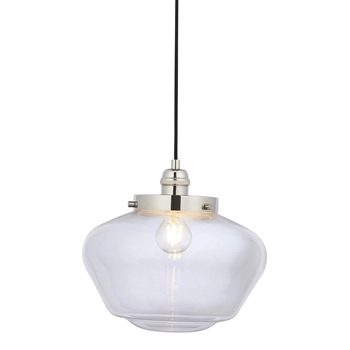 Zwisowa lampa nad wyspę kuchenną L&-196172 Light& szklana nikiel